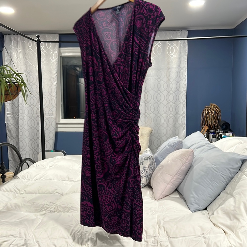 Faux wrap dress